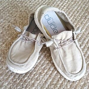 Hey Dude Wendy Womens Size 6 "Grey"/Khaki Shoe